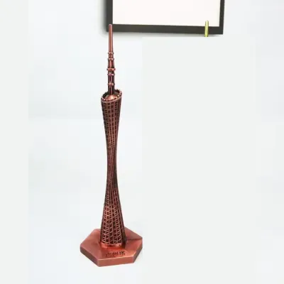Famous antique monuments Guangzhou Canton Tower Burj Khalifa Tower 